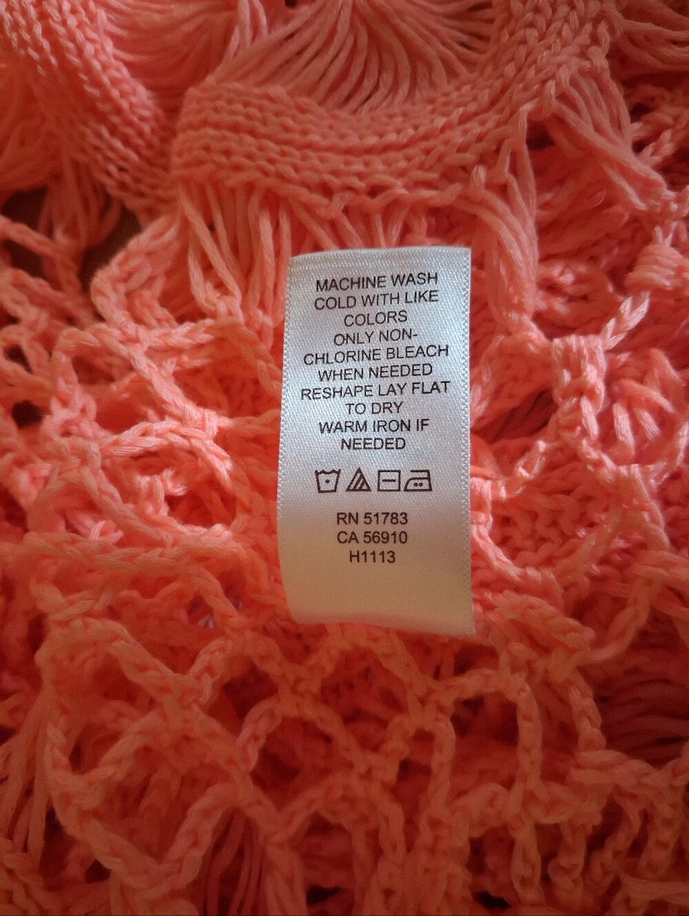 Maurices Coral Crochet Lace Sheer Boho Short Sleeve Top size 3x - Picture 6 of 7